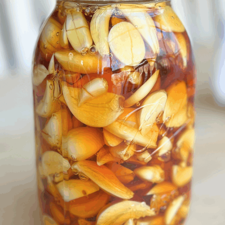 Fermented garlic honey