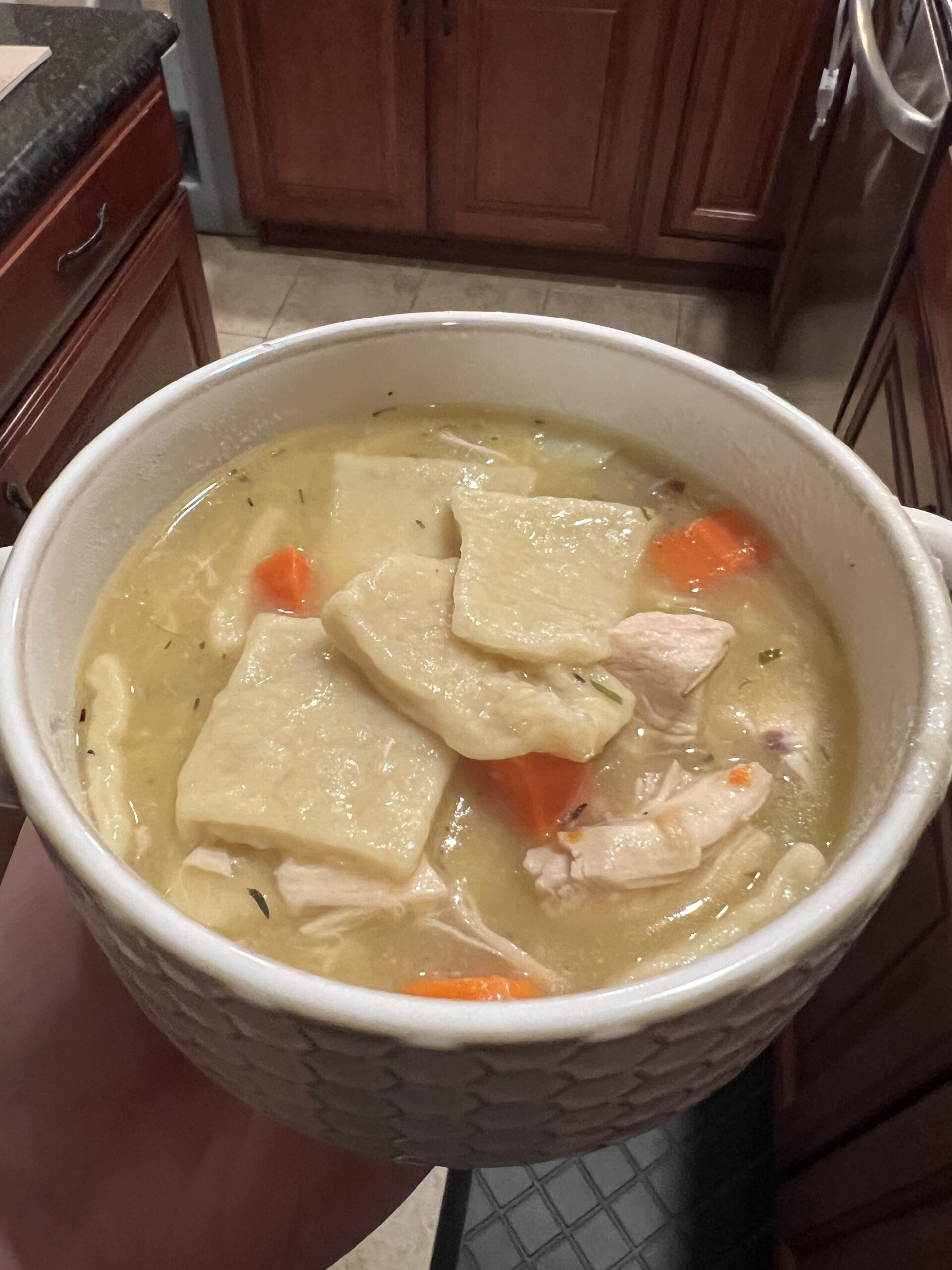 Amish Chicken Pot Pie Recipe (With Square Noodles)