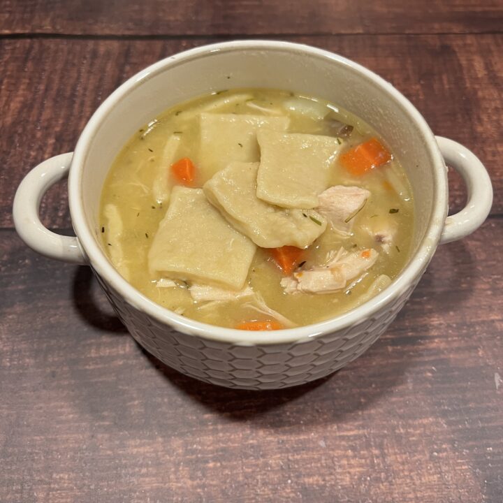 Old-Fashioned Amish Chicken Pot Pie Recipe (with square noodles)