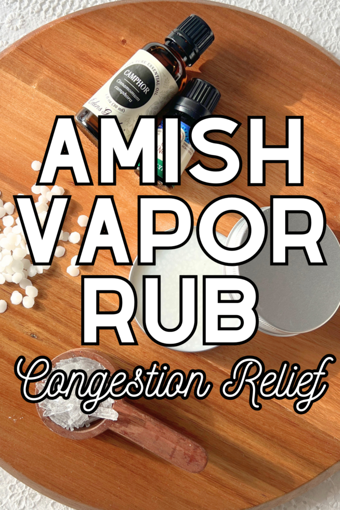 Amish Vapor Rub for Congestion