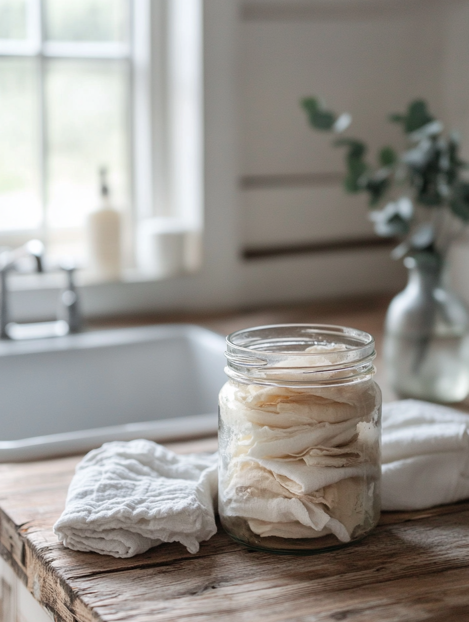 how to make homemade natural disinfectant wipes