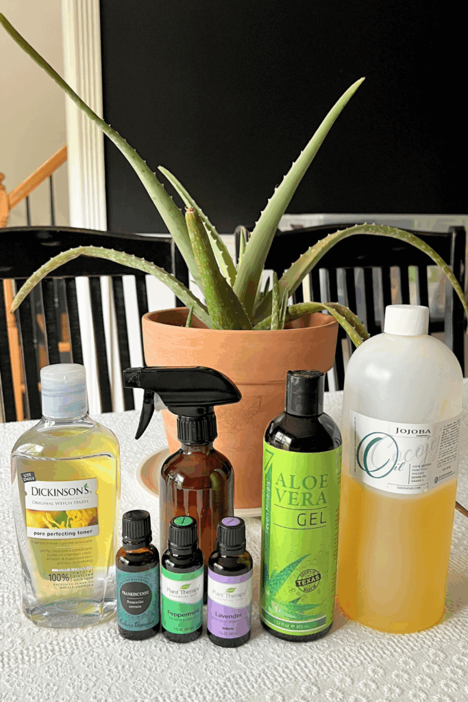 Cooling Sunburn Spray with Essential Oils