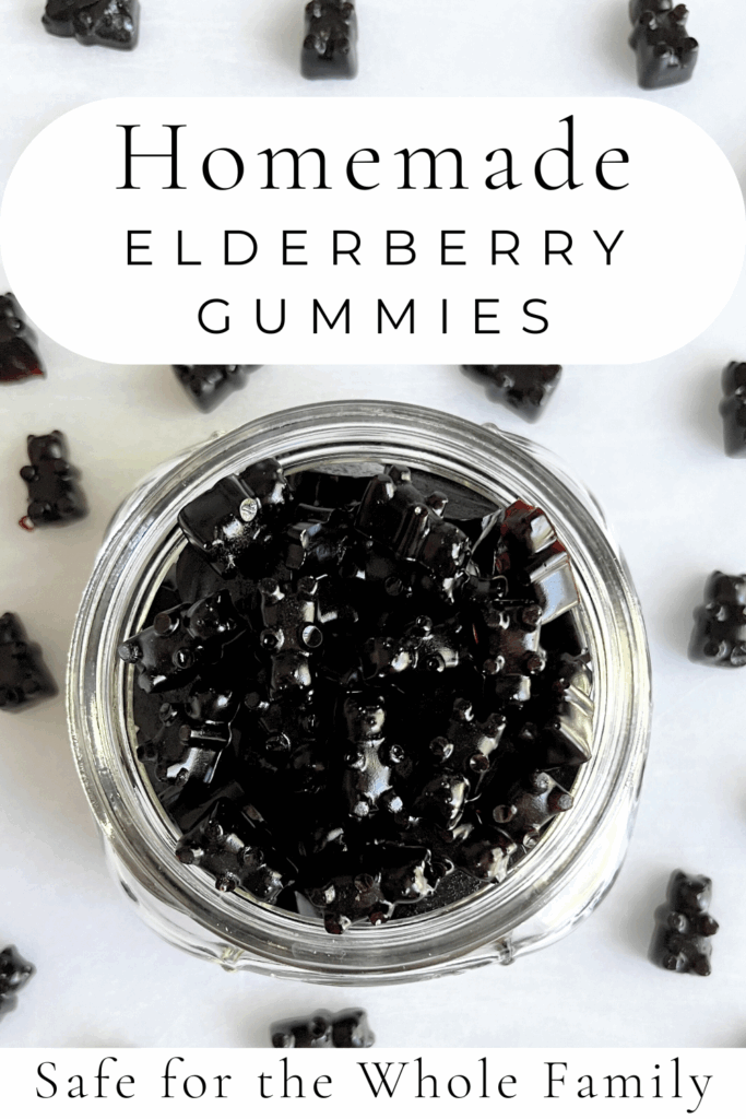 Homemade elderberry gummies