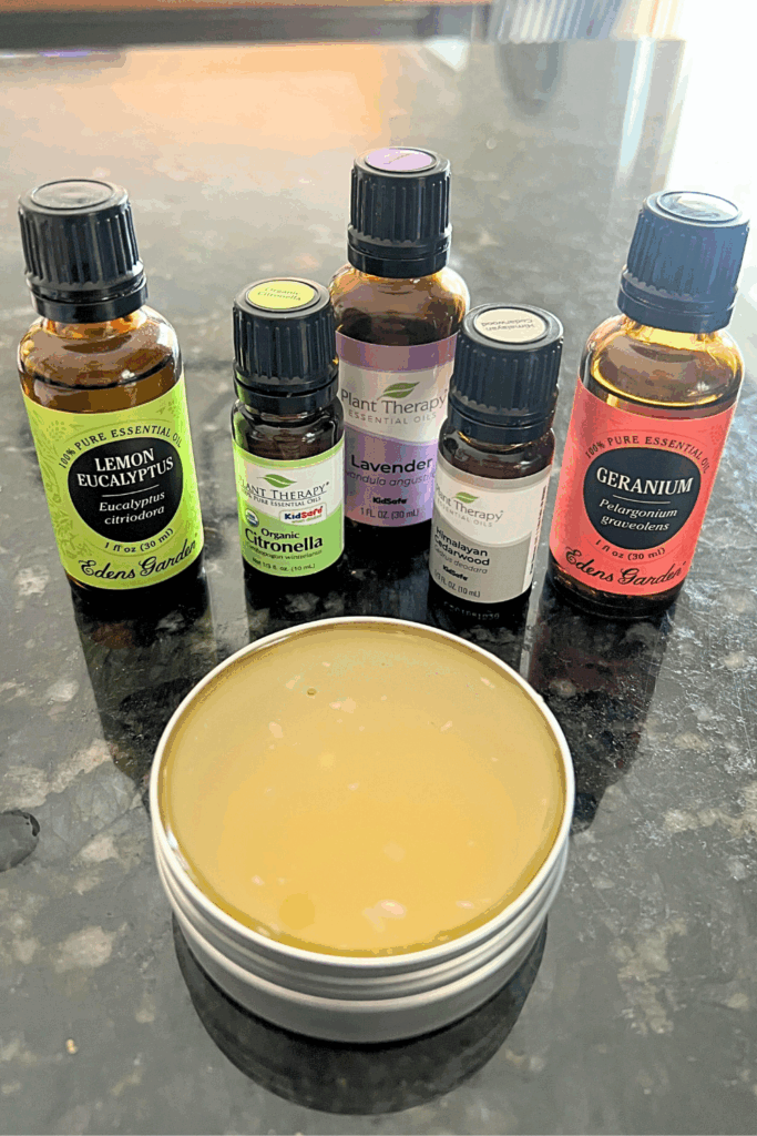 Homemade bug balm for ticks and mosquitoes