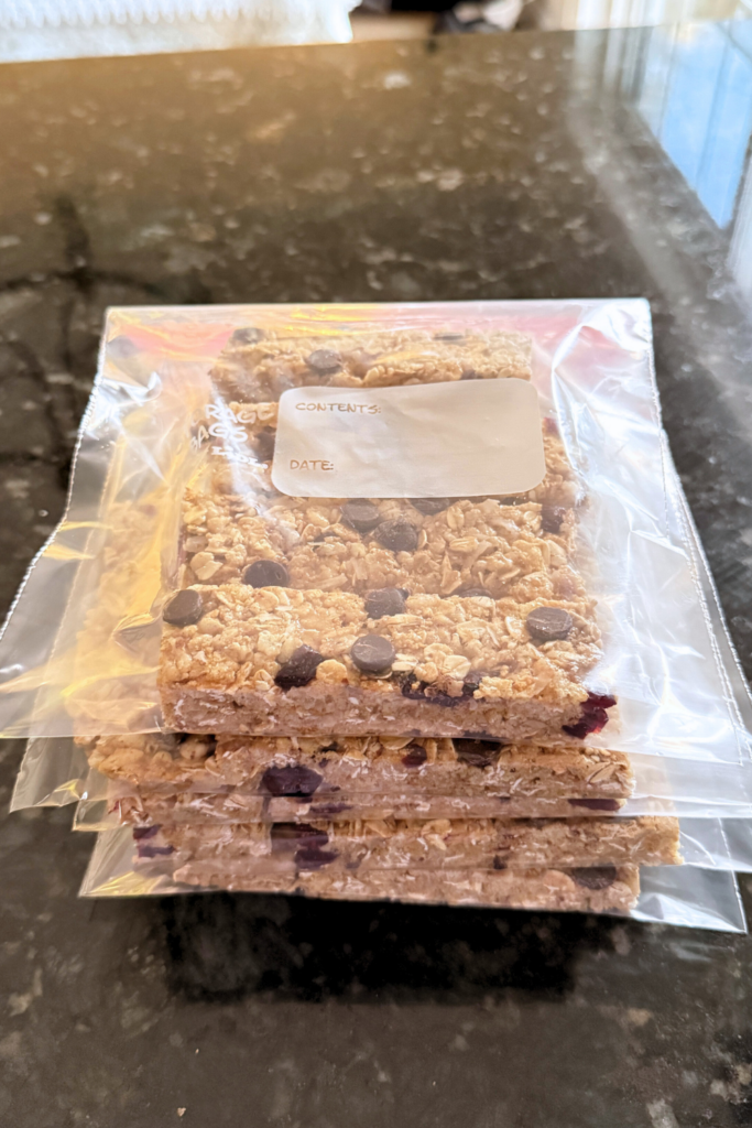 peanut free no bake granola bars