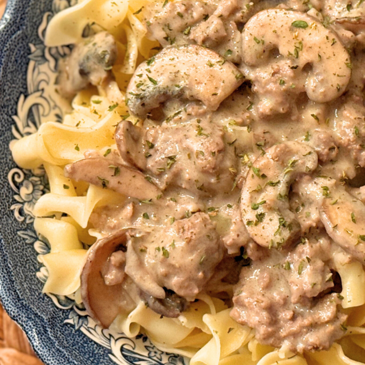 Easy Ground Beef Stroganoff (From Scratch)