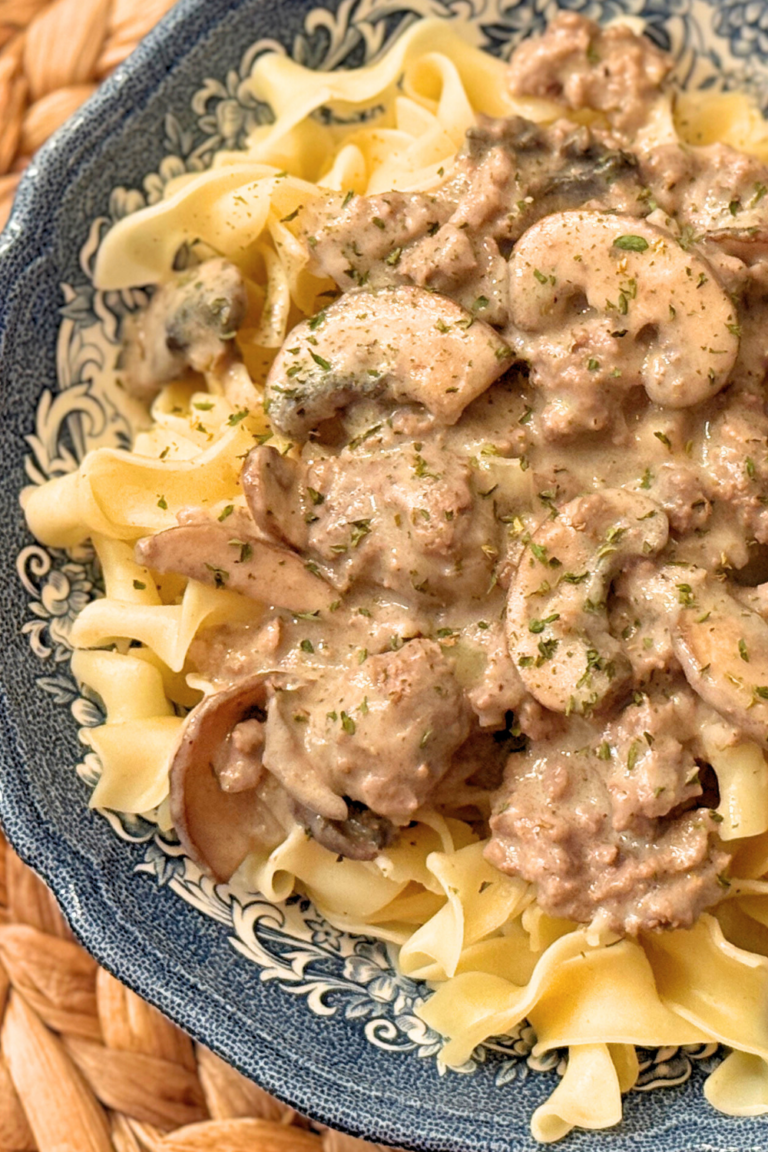 Easy Ground Beef Stroganoff (From Scratch)
