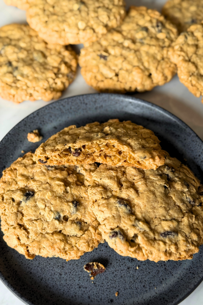Chewy Brown Butter Oatmeal Raisin Cookies