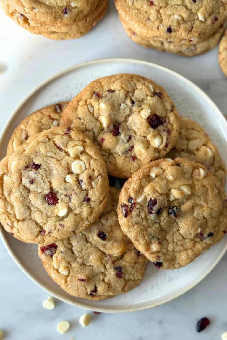 White Chocolate Cranberry Macadamia Cookies