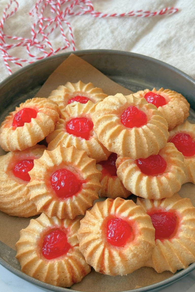 Almond Cherry Macaroon Cookies (Amaretti all’Amarena)