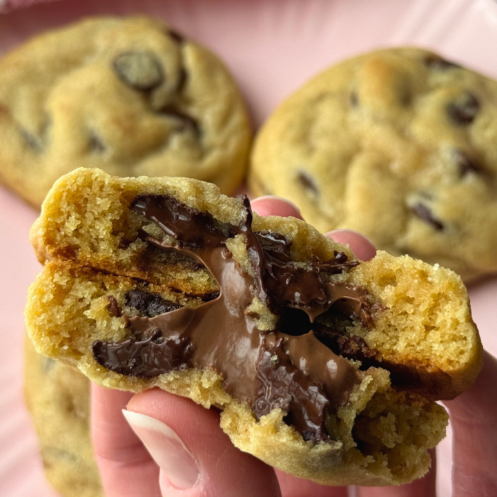 Nutella Stuffed Chocolate Chip Cookies