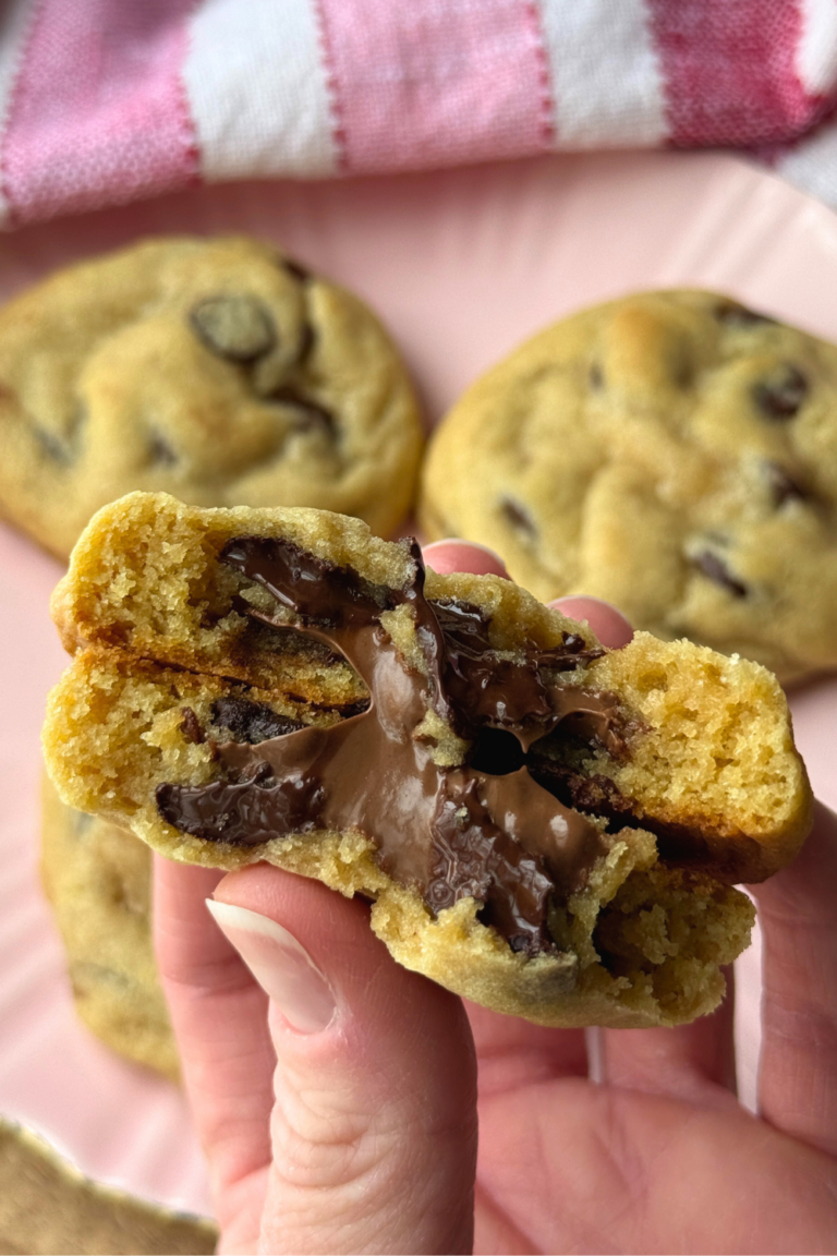Nutella Stuffed Chocolate Chip Cookies