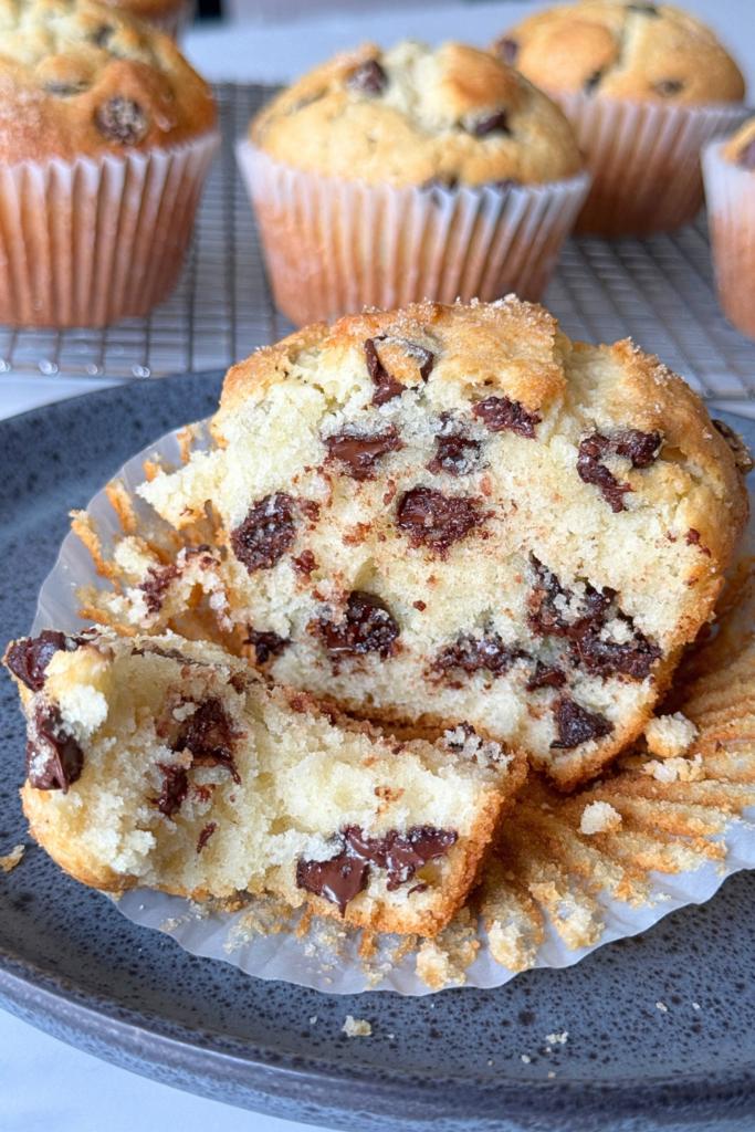 Bakery-Style Chocolate Chip Muffins