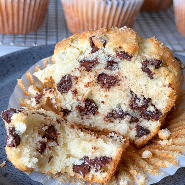 Bakery-Style Chocolate Chip Muffins
