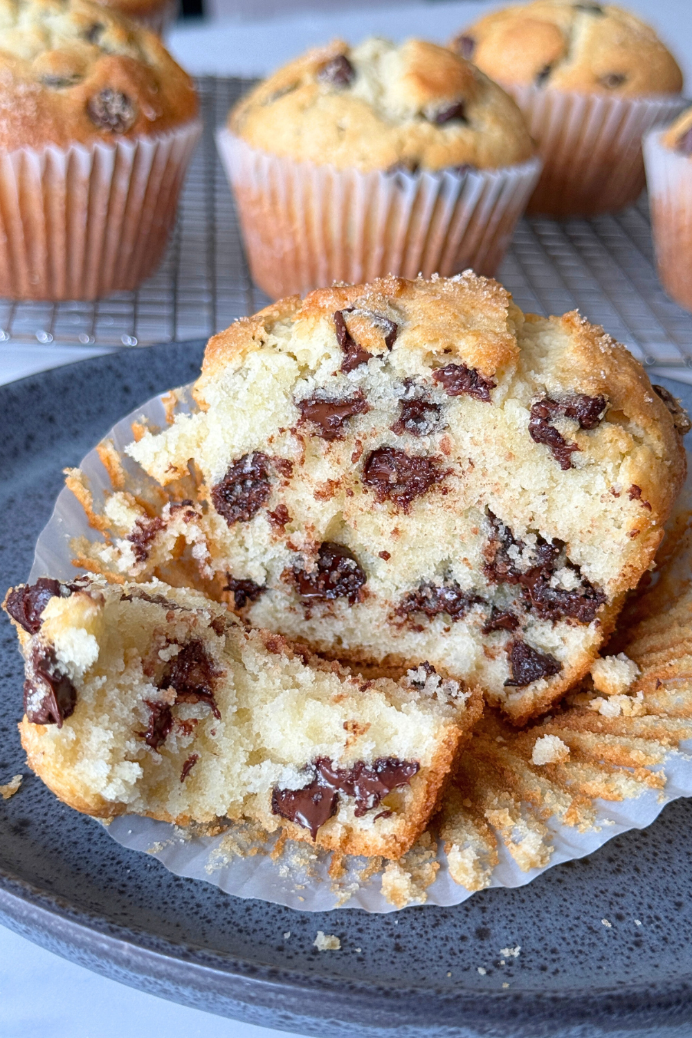 Bakery-Style Chocolate Chip Muffins