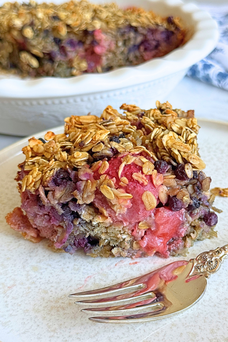 Baked Oatmeal with Mixed Berries